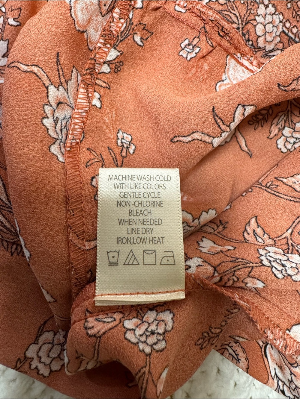 Max Studio Rust Floral Smocked Maxi Dress - Picture 7 of 10